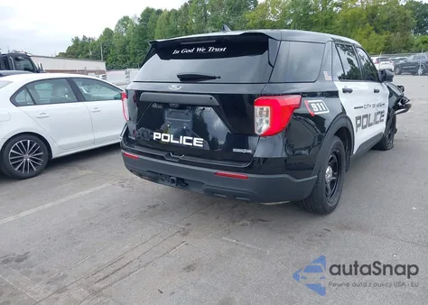 2024 Ford Police Interceptor из США, поврежденный, VIN 1FM5K8AC0RGA77412